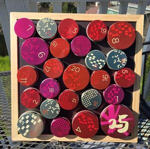 Starbucks 2014 Advent Calendar with Numbered Tins